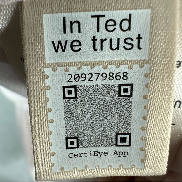 Ted Baker Loueese Puff Sleeve Faux Wrap Mini Dress Size 2 US 4-6 Light Pink - Picture 12 of 13